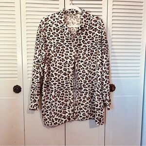 CALVIN KLEIN | blouse print leopard size L